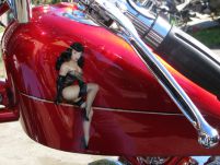 christian poncet, aérographe, moto, peinture, personnalisée, custom, harley, bobber, chopper, décoration, motard,vmax 1700, yamaha