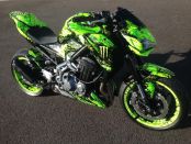 christian poncet, aérographe, moto, peinture, personnalisée, custom, harley, bobber, chopper, décoration, motard,vmax 1700, yamaha